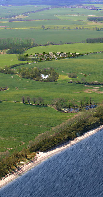 Luftaufnahme vom Ostseepark Blaue Wiek